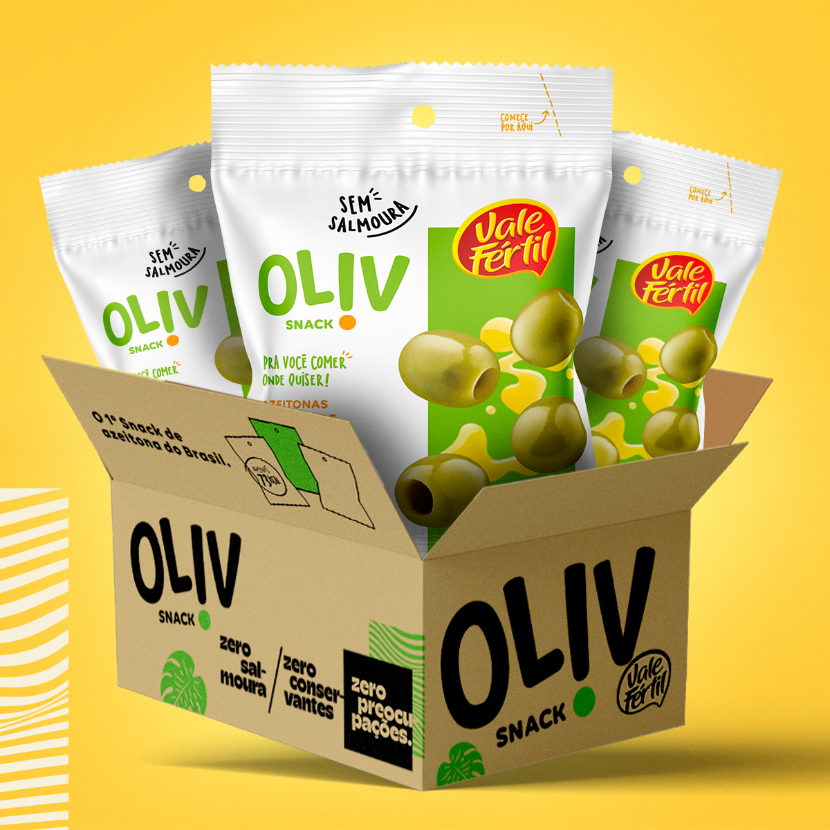 Snack de Azeitona Verde Natural