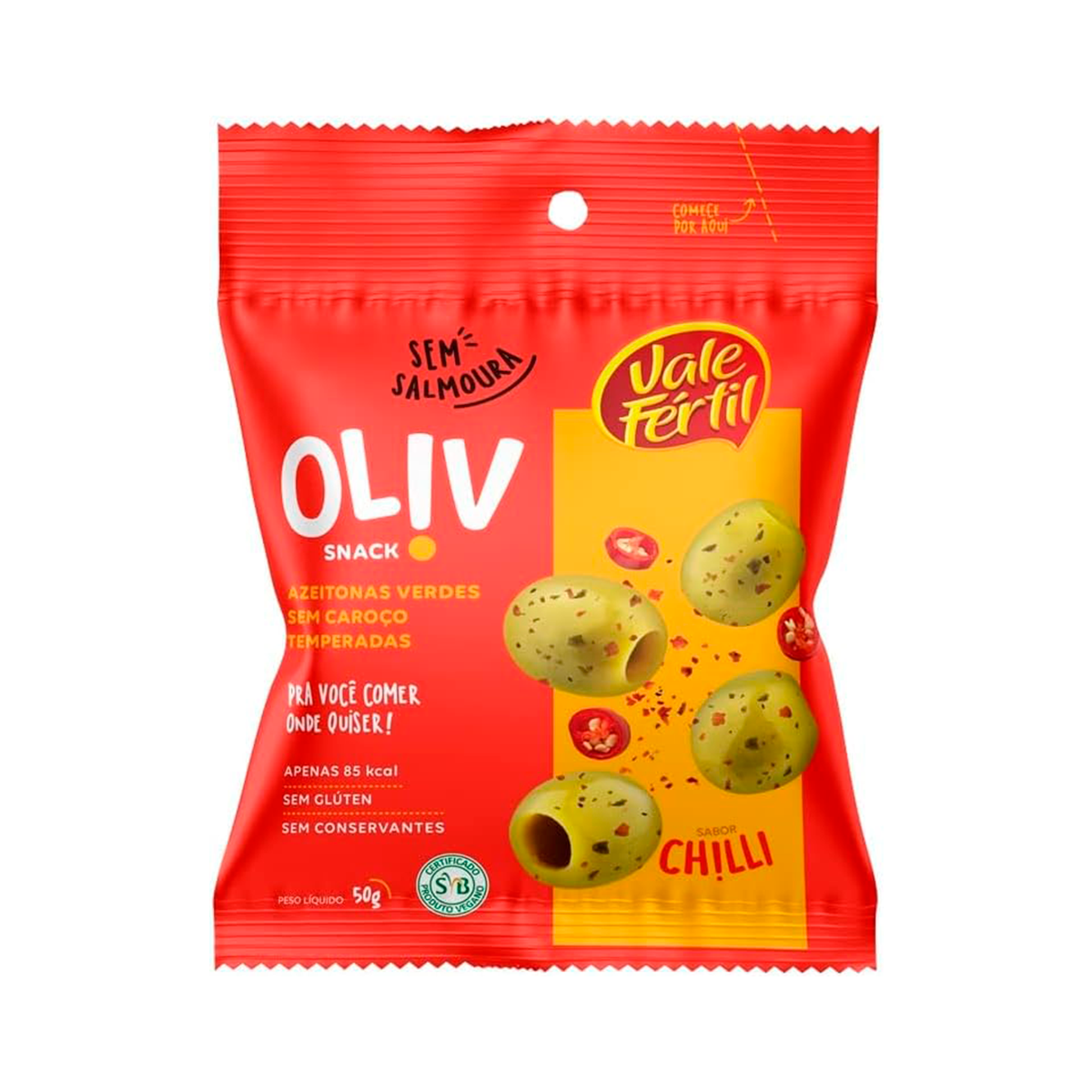 Snack De Azeitona Verde Chilli Oliv