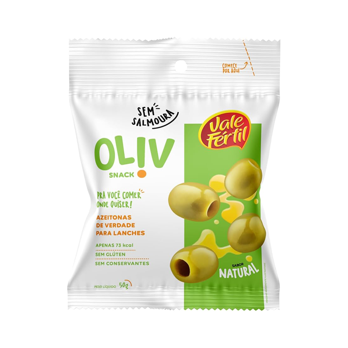 Snack de Azeitona Verde Natural