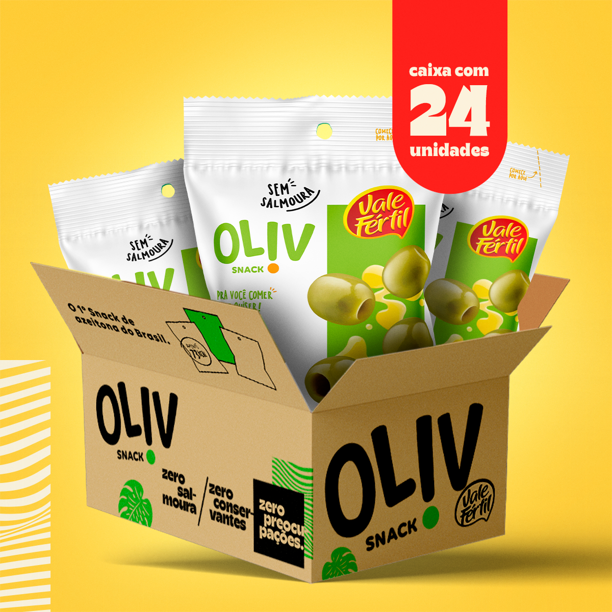 Snack de Azeitona Verde Natural